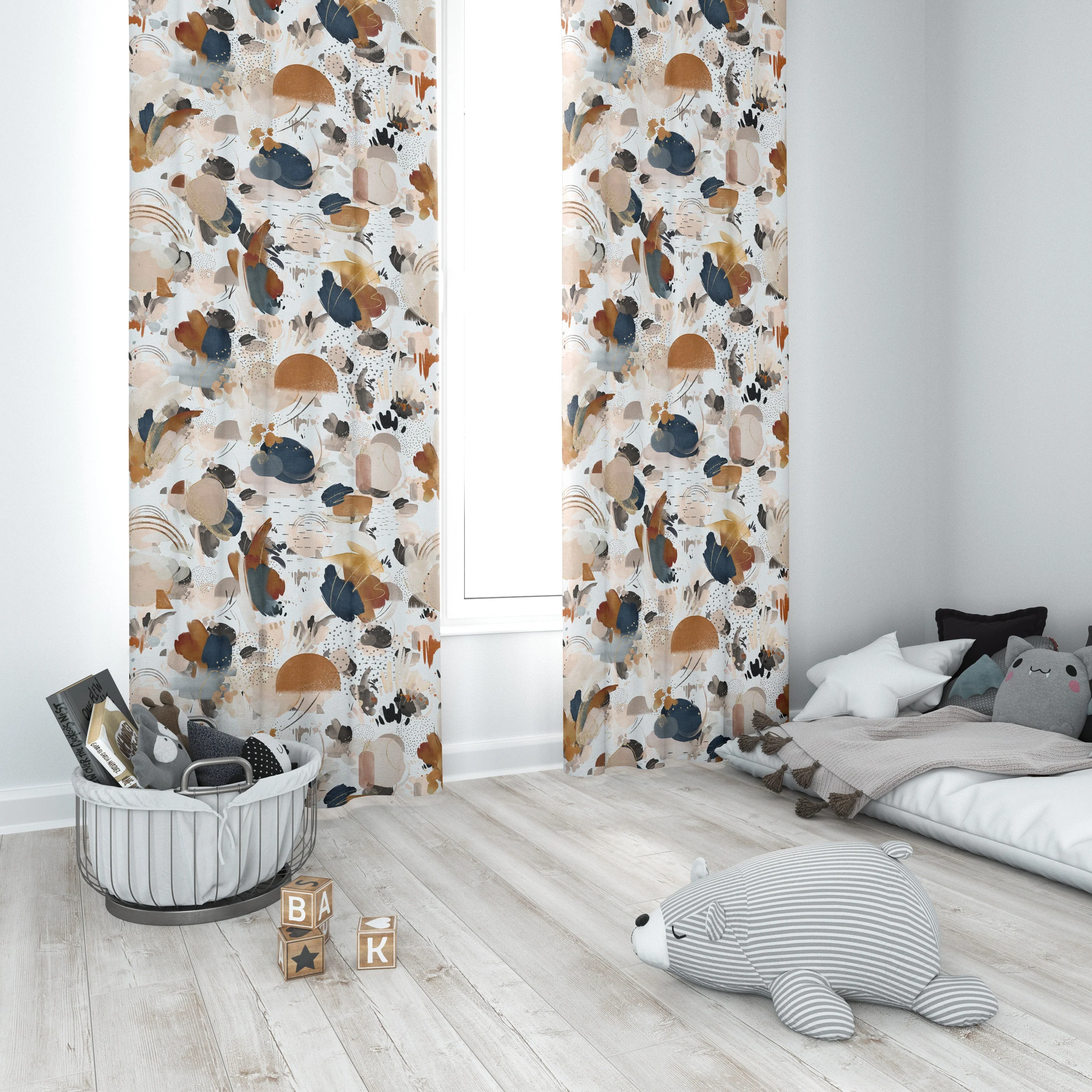 Abstract Pattern Blackout Curtains - Image 2