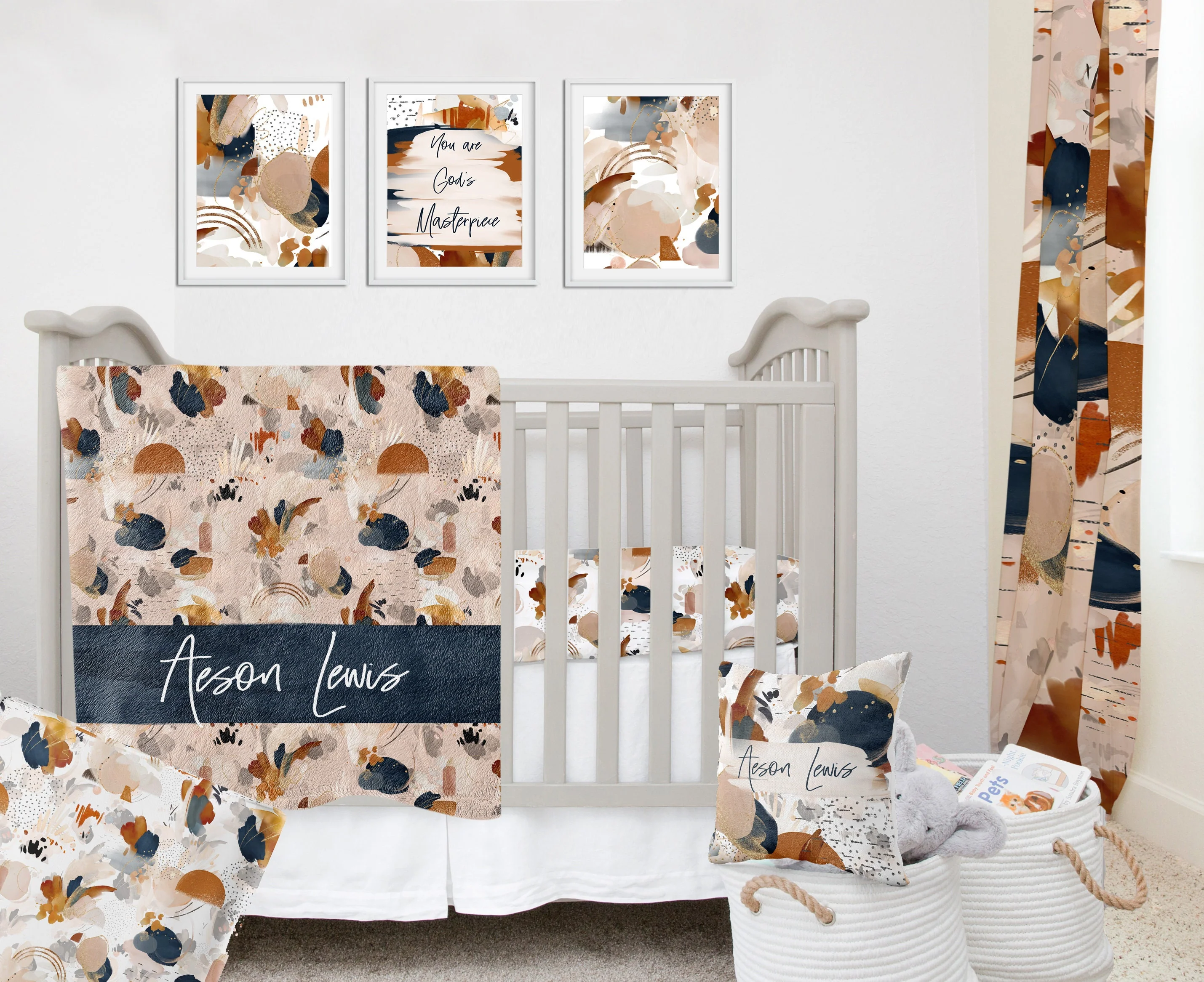Abstract Personalized Blanket For Boy - Image 2