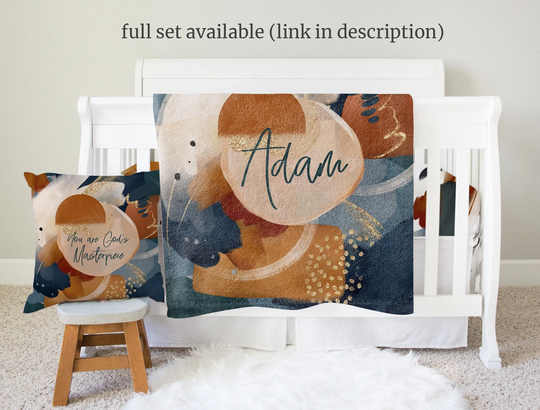 Abstract Personalized Blanket For Boy - Image 5