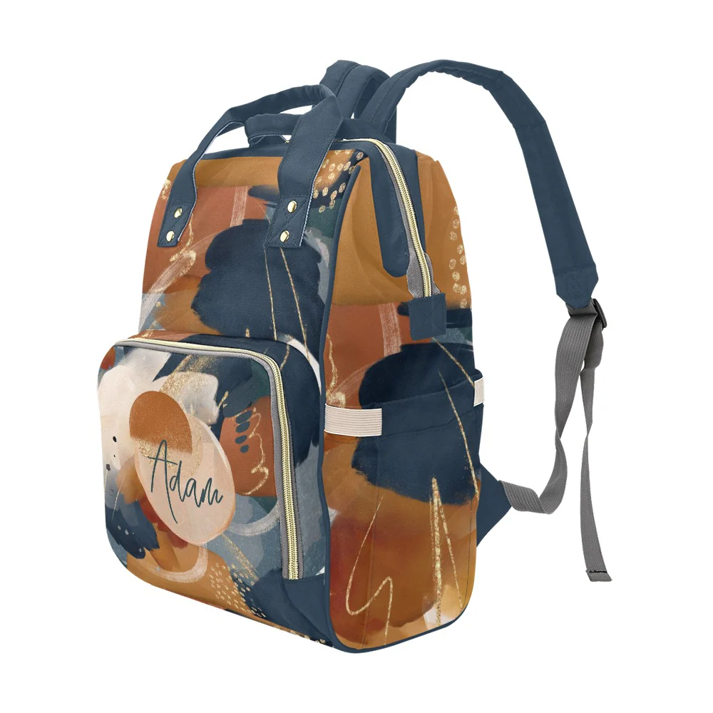 Abstract Personalized Diaper Bag - Image 2