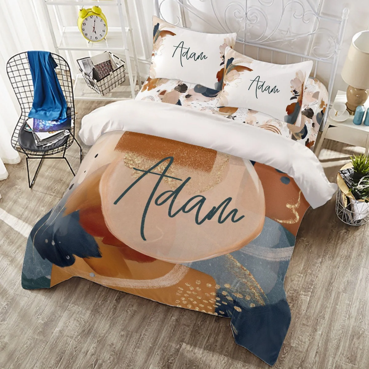 Abstract Personalized Duvet Cover Set for Girl or Boy