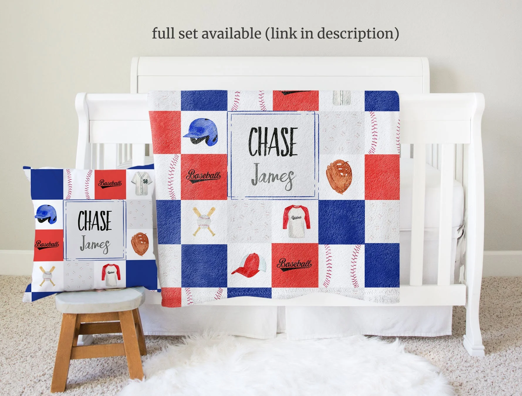 Baseball Personalized Blanket For Boy - Image 4