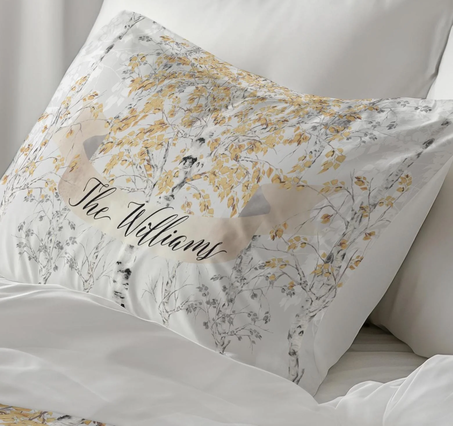Birch Tree Personalized Duvet Cover Set for Girl or Boy - Image 4