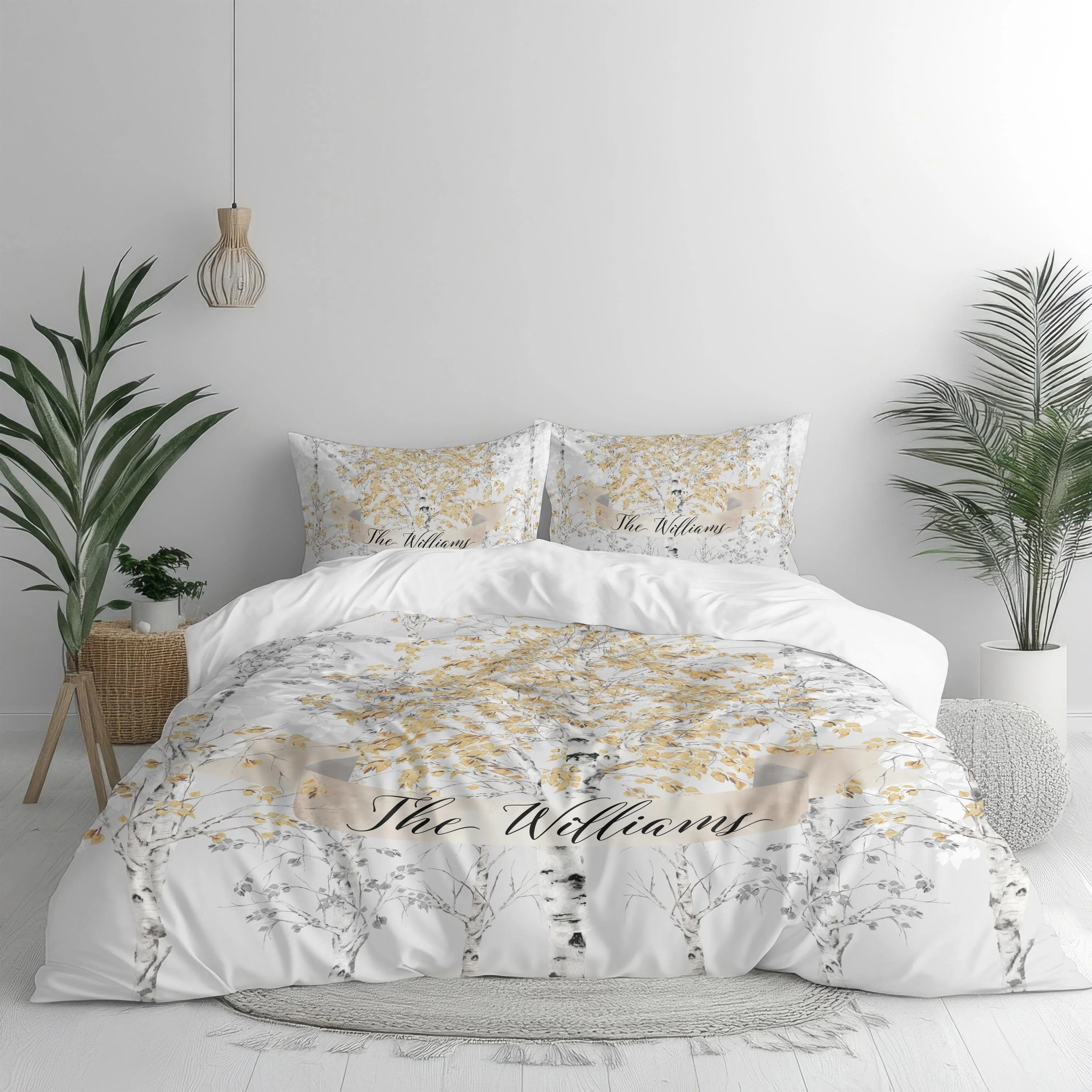 Birch Tree Personalized Duvet Cover Set for Girl or Boy - Image 7