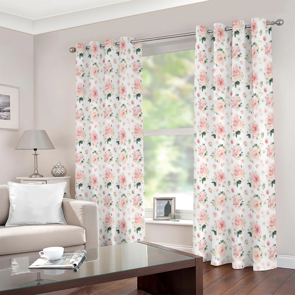 Blush Florals Blackout Curtains - Image 5