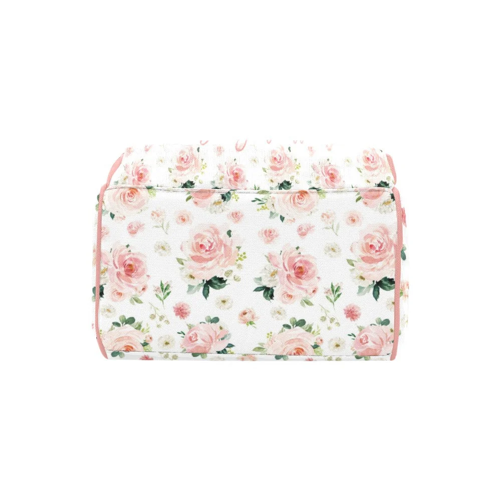 Blush Florals with Deer Personalized Diaper Bag - Image 5