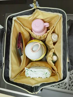 Blush Florals with Rainbow Personalized Diaper Bag - Image 7