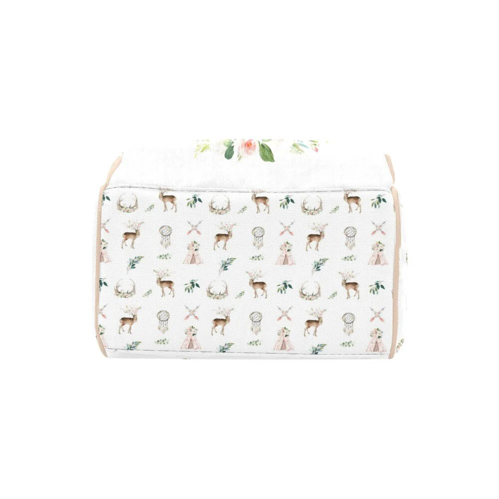 Boho Antlers Girl Personalized Diaper Bag - Image 4