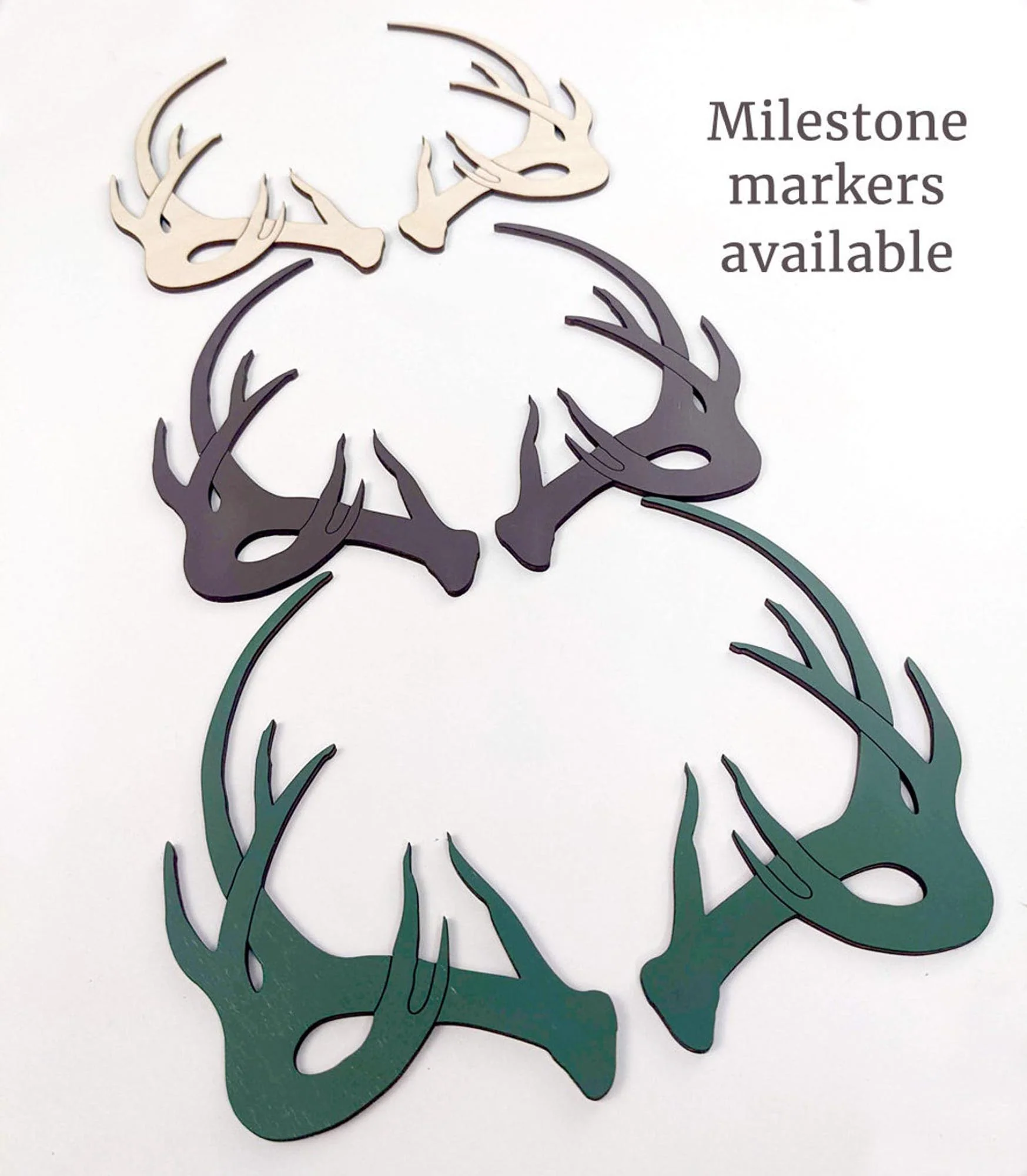 Boho Antlers Milestone Blanket - Image 2