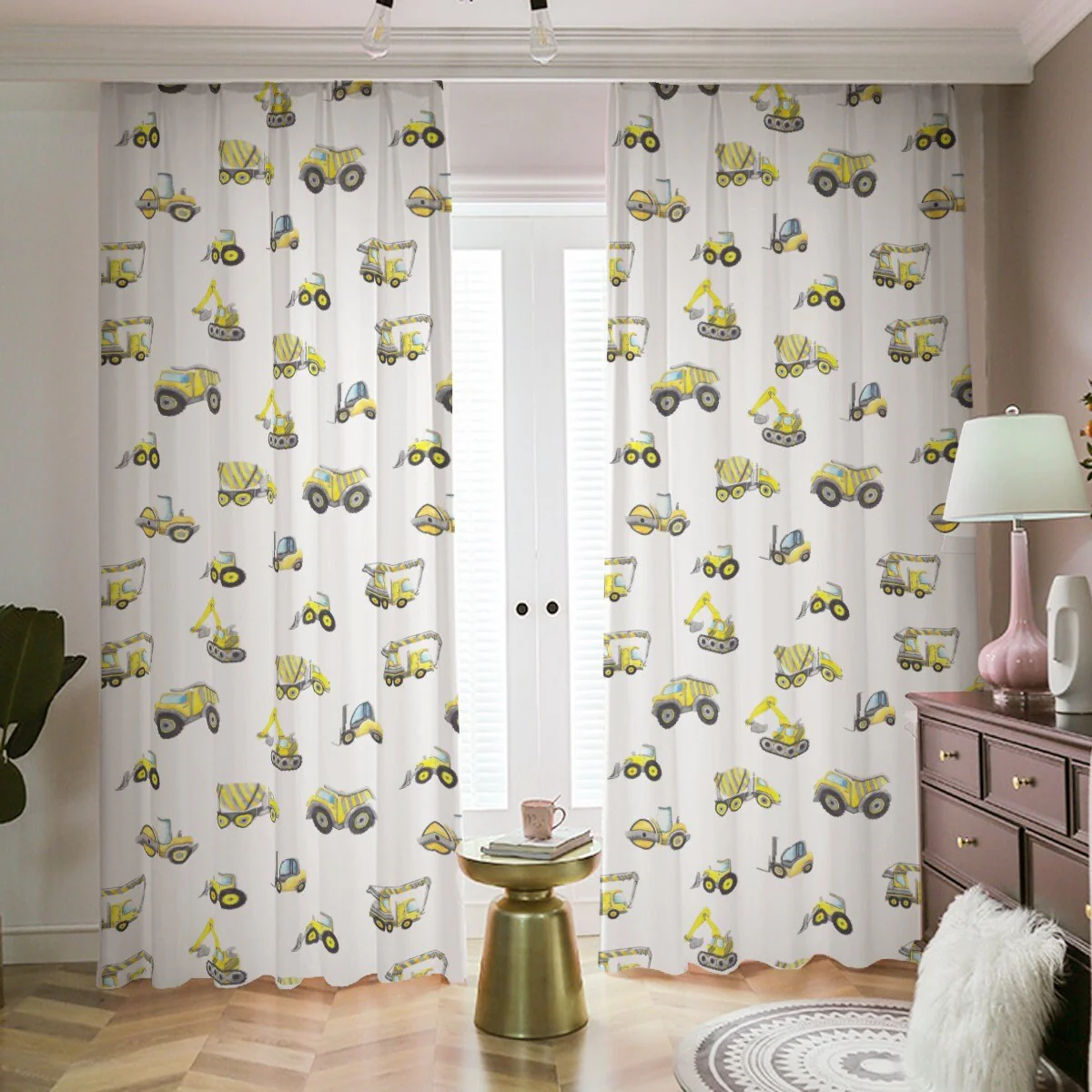 Construction Trucks Blackout Curtains - Image 3