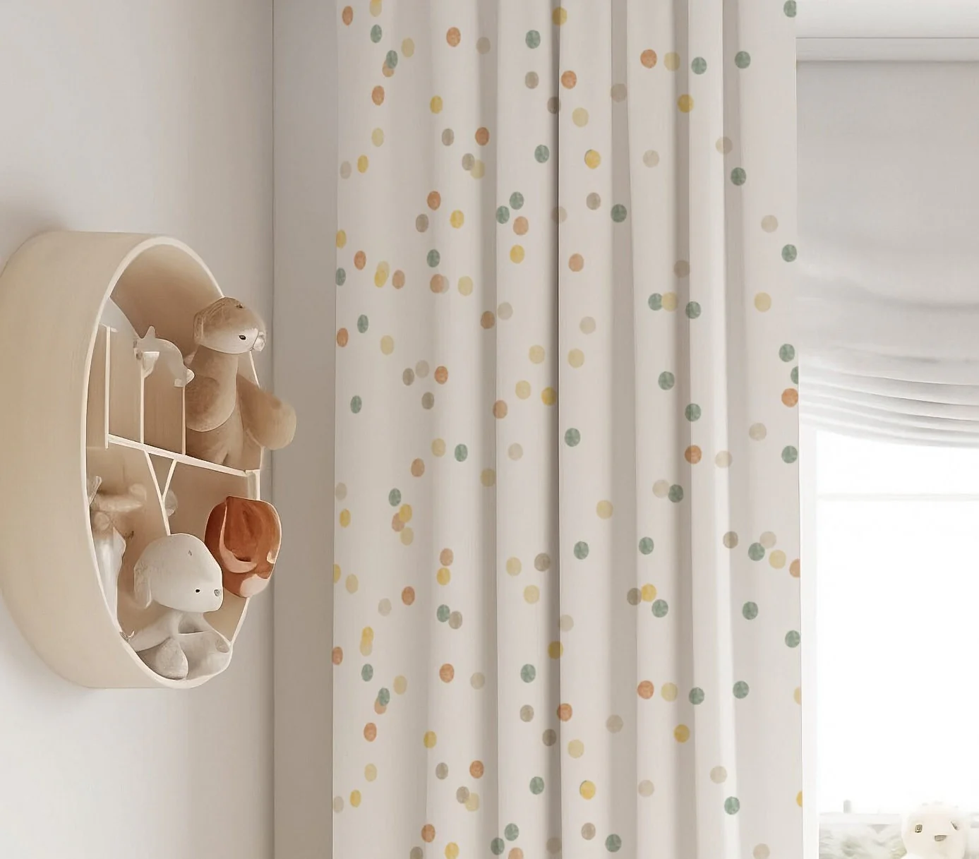 Dotted Gender Neutral Blackout Curtains - Image 2