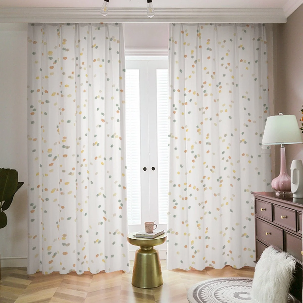 Dotted Gender Neutral Blackout Curtains - Image 3