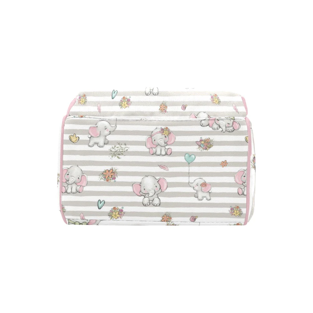 Happy Elephants Personalized Diaper Bag - Image 5