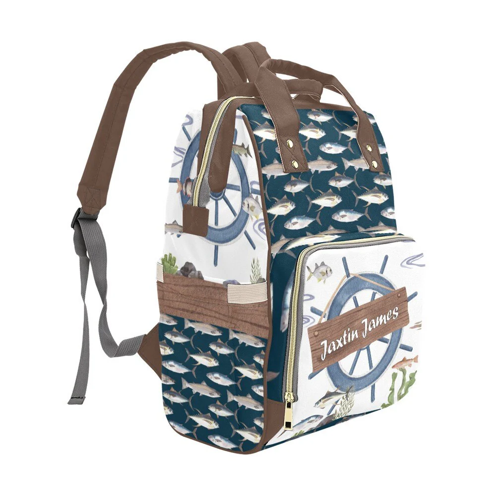Fishing Personalized Diaper Bag - Image 4