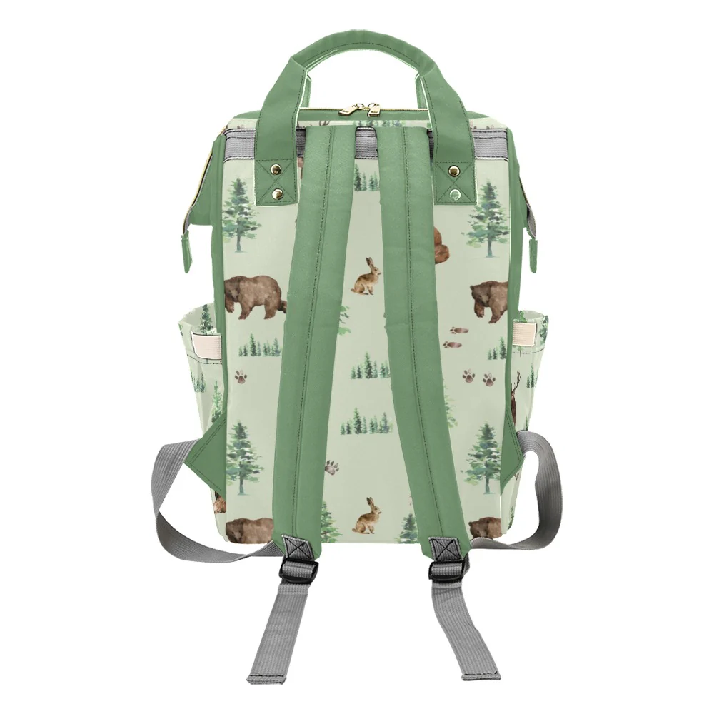 Forest Animals Personalized Diaper Bag - Image 3