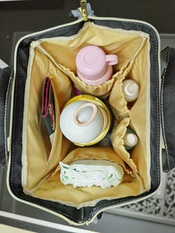 Gentle Pink Personalized Diaper Bag - Image 7