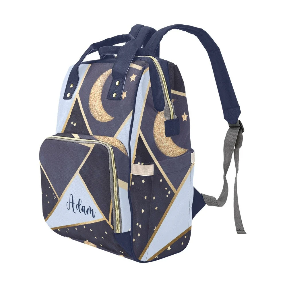 Moon and Stars Personalized Diaper Bag - Image 3