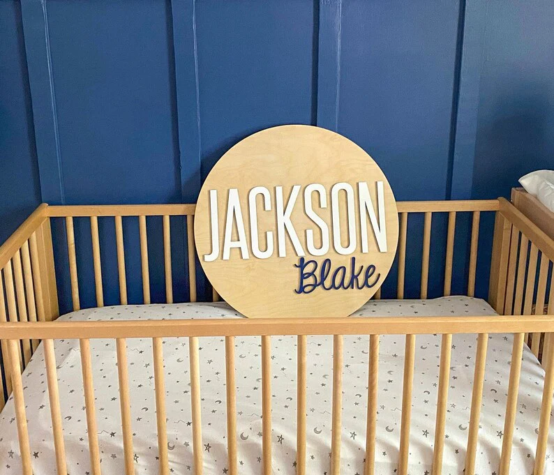 Nursery Name Sign Boy - Image 3