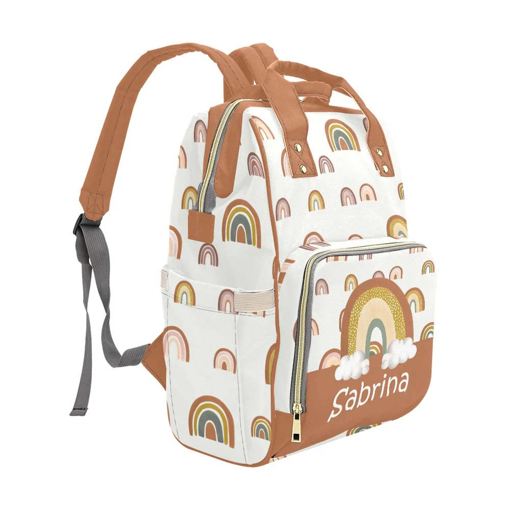Rainbows Personalized Diaper Bag - Image 4