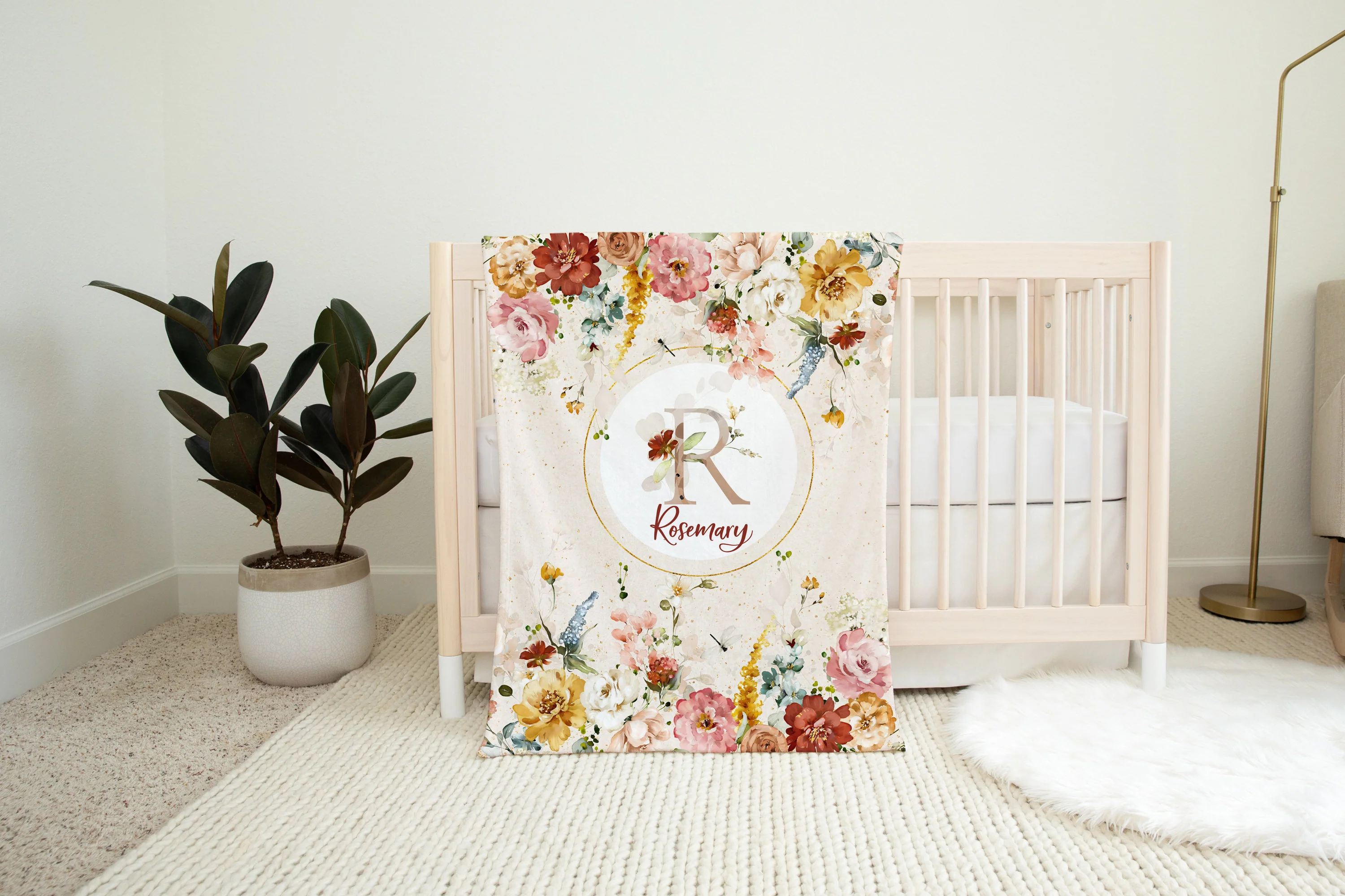 Rust Garden Personalized Diaper Bag - Image 8