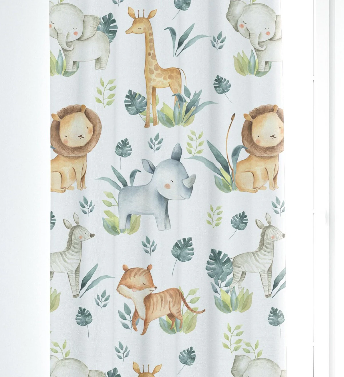 Safari Animals with Lions Blackout Curtains - Image 3
