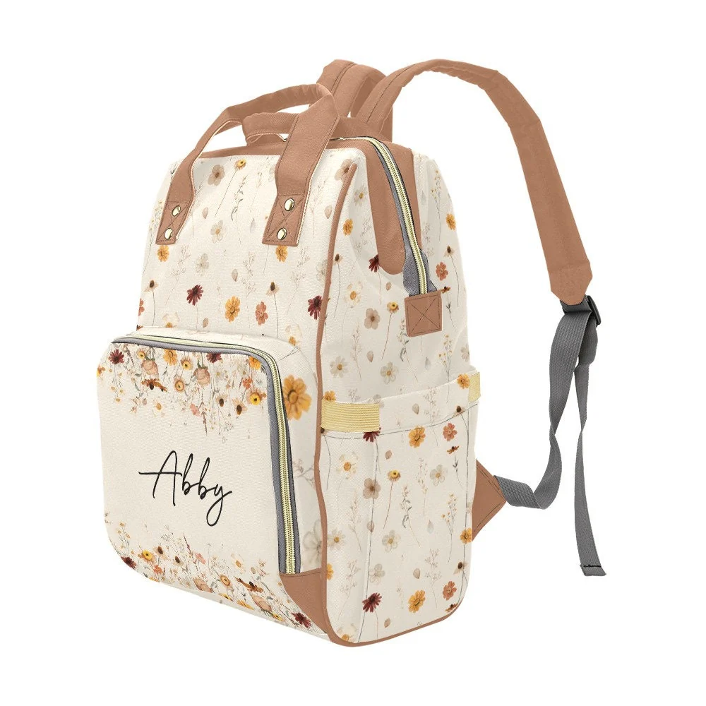 Wildflowers Personalized Diaper Bag - Image 3