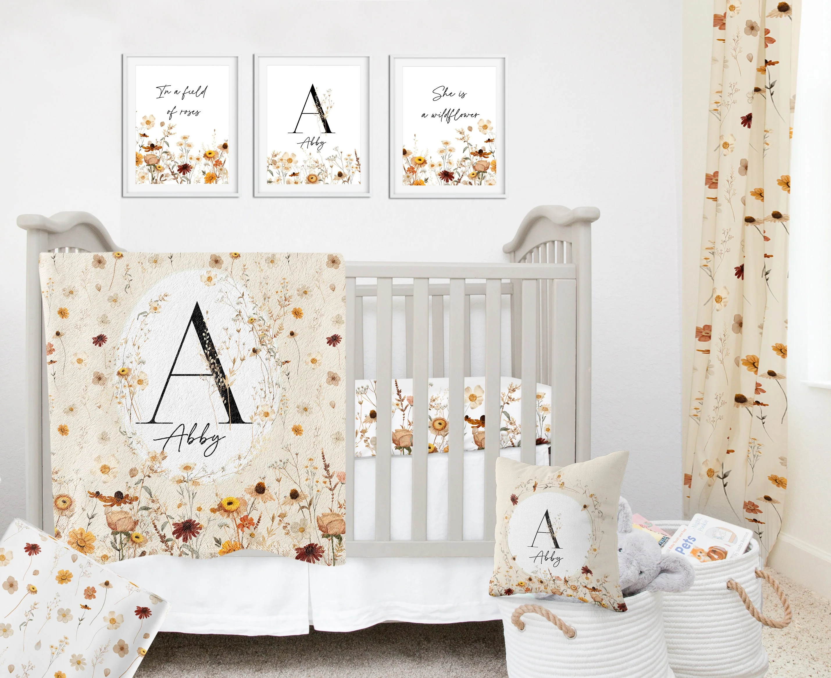 Wildflowers Personalized Diaper Bag - Image 6